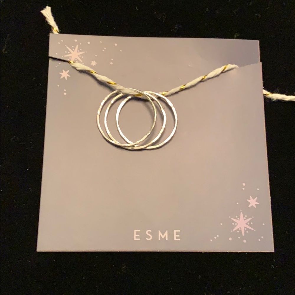Esme Sterling Silver Stacking rings. NEW!!